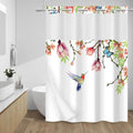 Waterproof Plants & Birds Cloth Shower Curtain 71x74
