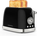 CROWNFUL 2-Slice Toaster Extra Wide Slots - Reliable Daily Toast
