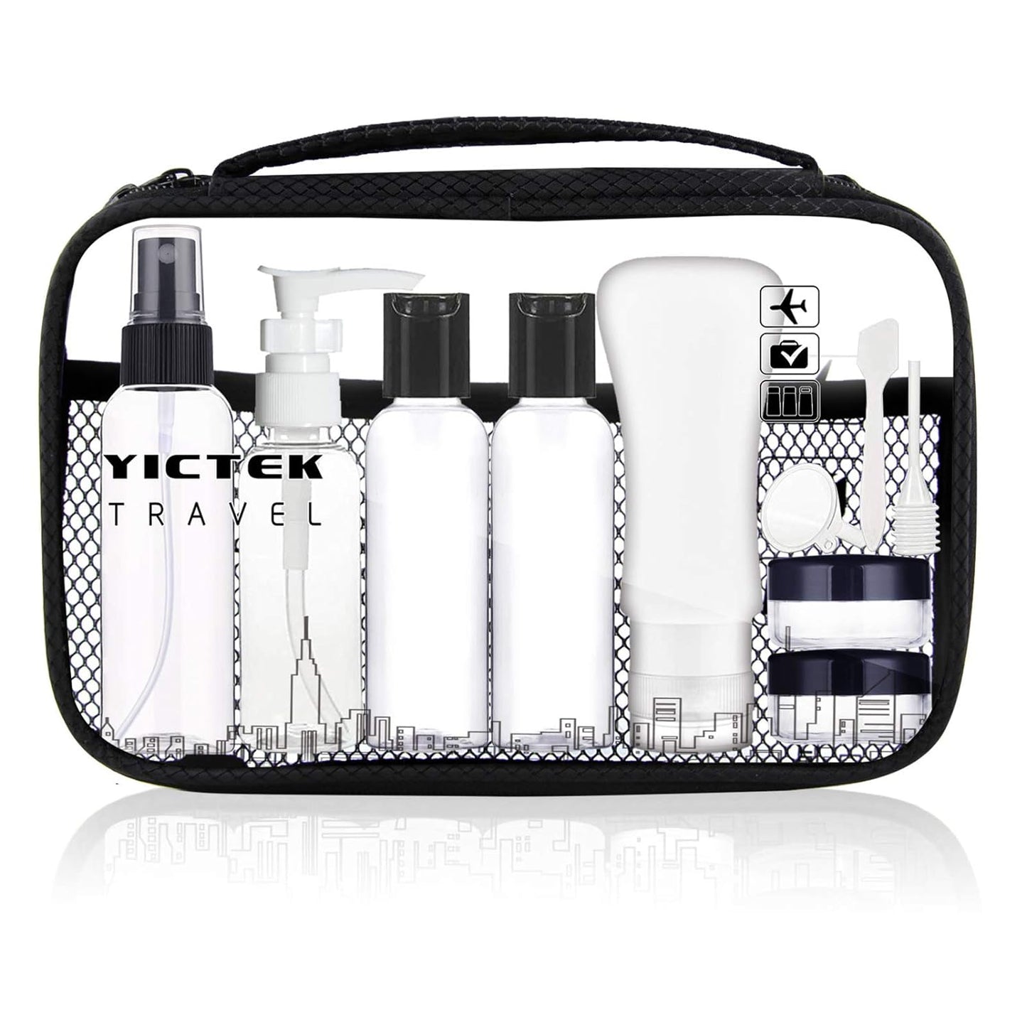 TSA Approved Travel Bottles Kit - Leakproof Toiletries Set