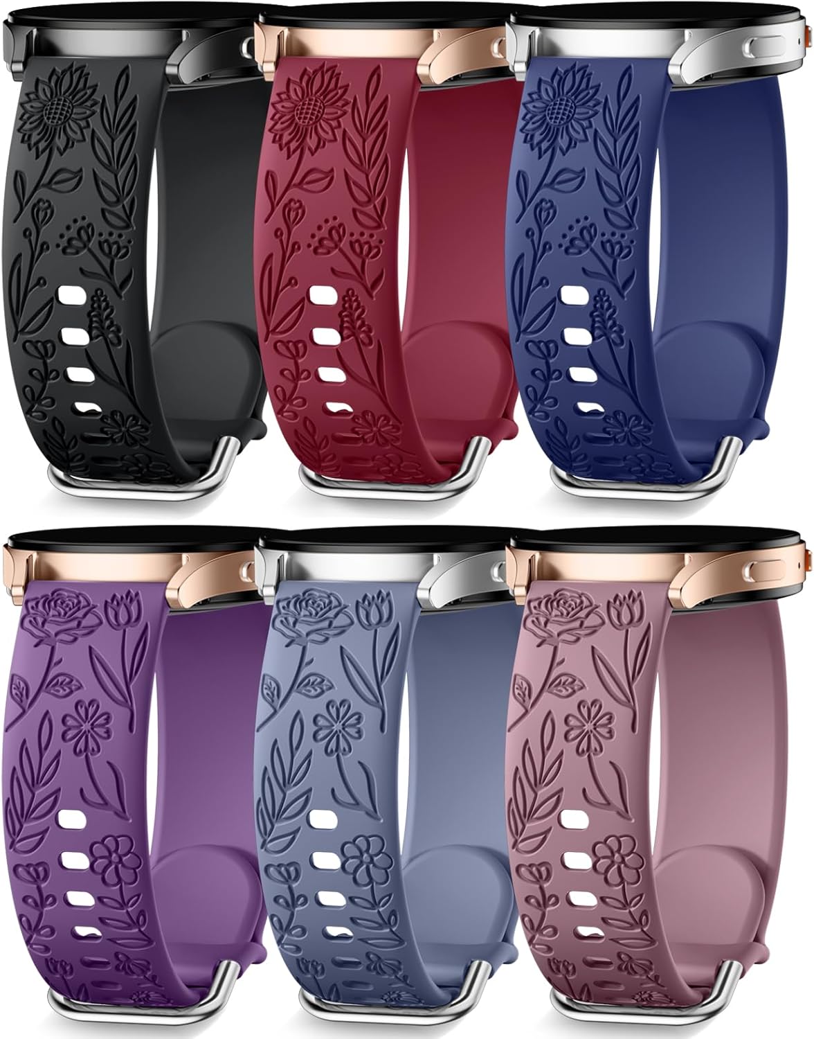 20mm Floral Silicone Band for Samsung ~ Women