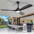 52-Inch Ceiling Fan with Light - Quiet DC Motor, App Remote