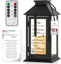Memorial Lantern for Loss of Son - Sympathy LED Candle Remembrance