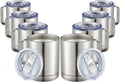 MEWAY 12oz Stainless Steel Insulated Travel Tumblers Set of Eight