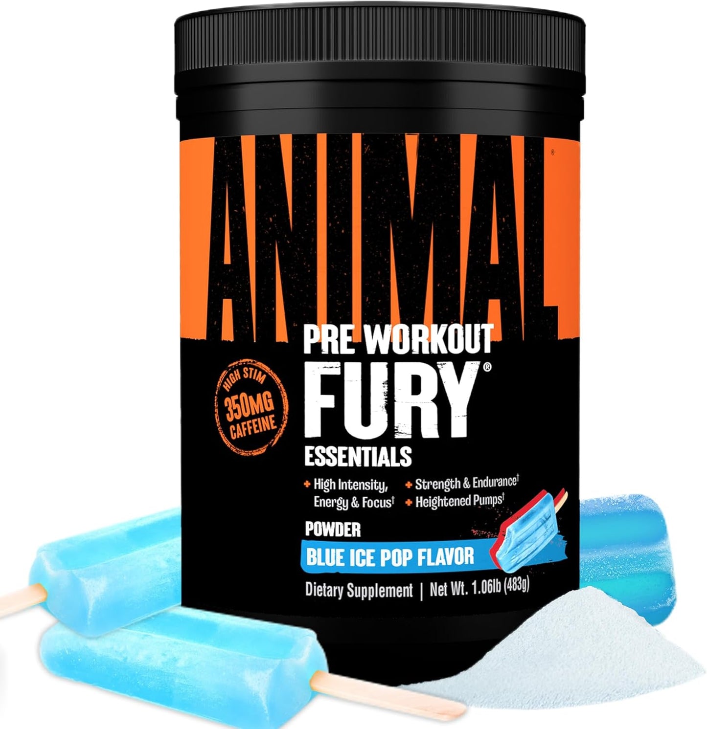 Animal Fury Pre Workout Powder for Energy, Focus & Strength