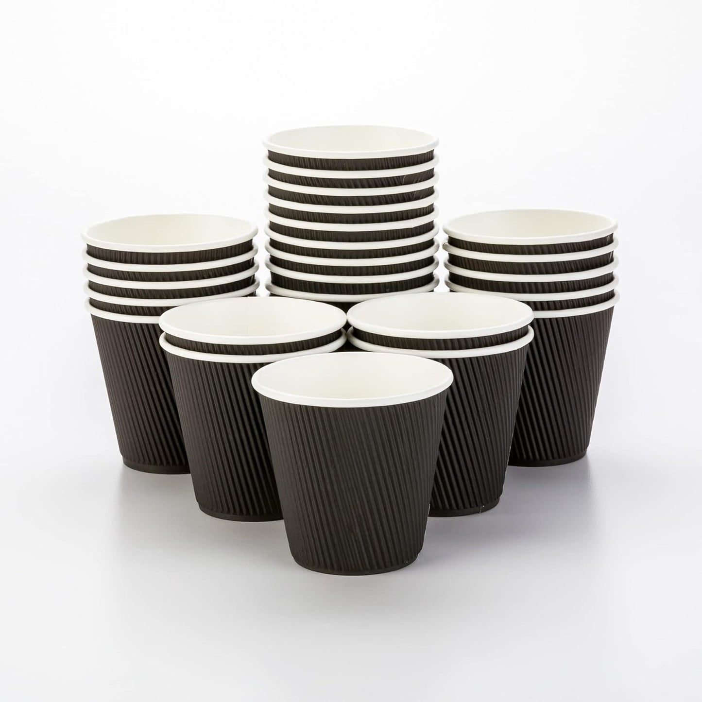8 Ounce Double Wall Disposable Coffee Cups for Hot Drinks