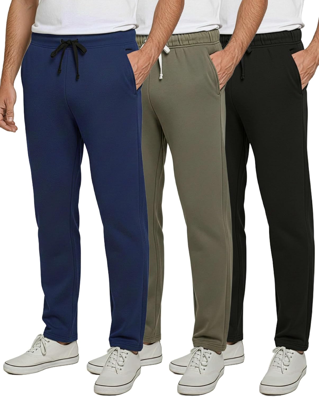 Men's Tech Fleece Athletic Casual Open Bottom Sweatpants