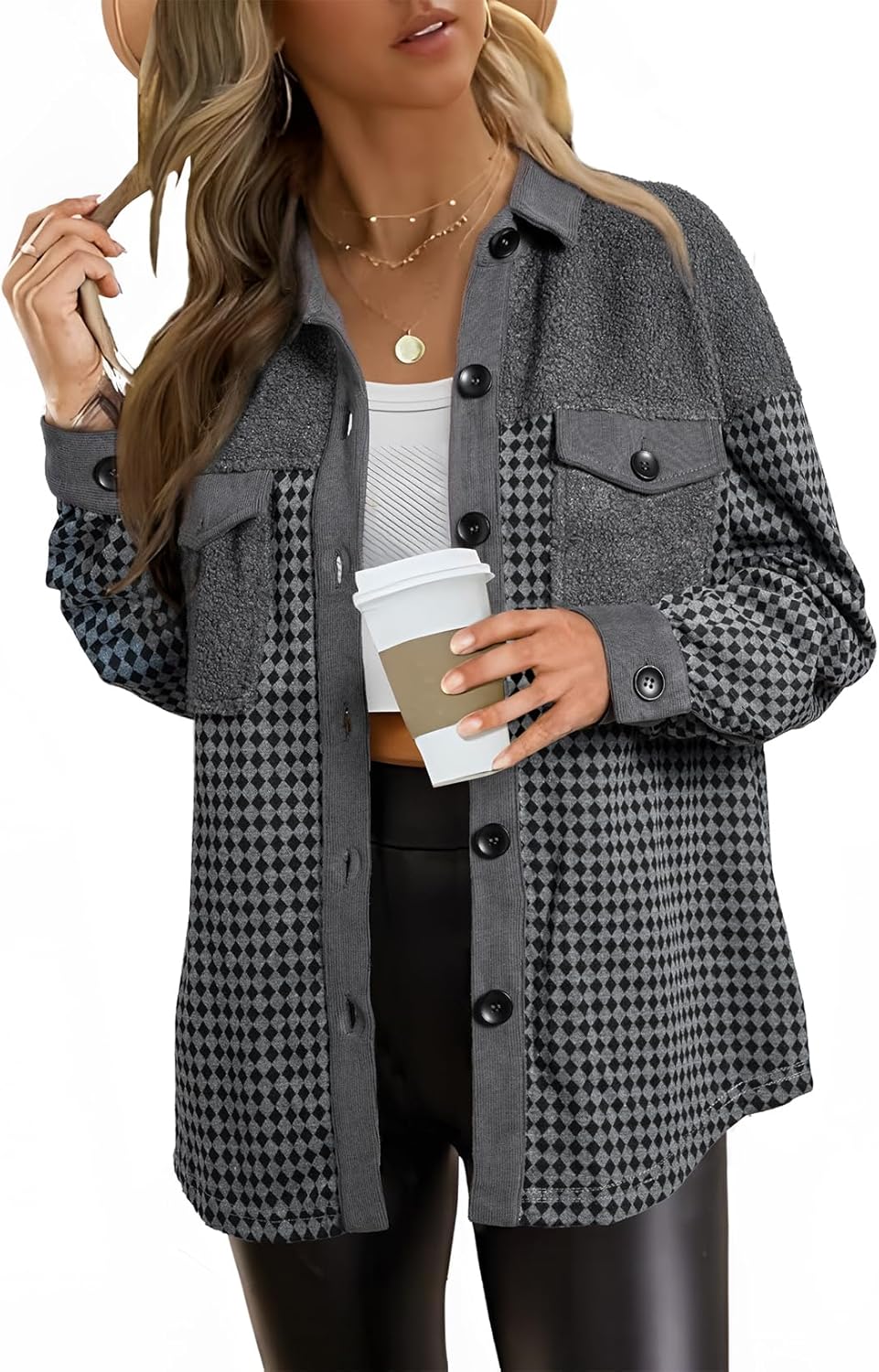 SHEWIN Shackets for Women: Stylish and Warm Fall Jackets