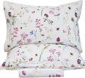 Floral Bed Sheets Queen Size - Soft 100% Egyptian Cotton