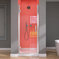 Frameless Pivot Shower Door 32 in W x 72 in H - Left Hinged Modern Fit