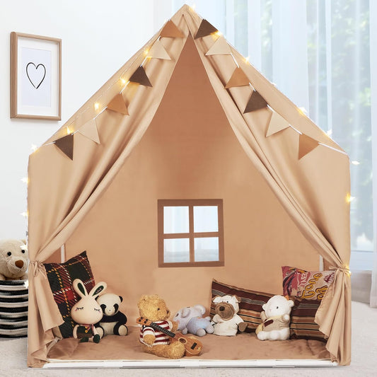 Large Kids Play Tent with Star Lights ~ Indoor Fun!