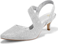 Women's Kitten Pumps Slingback Low Heels 2 in - Comfortable Style