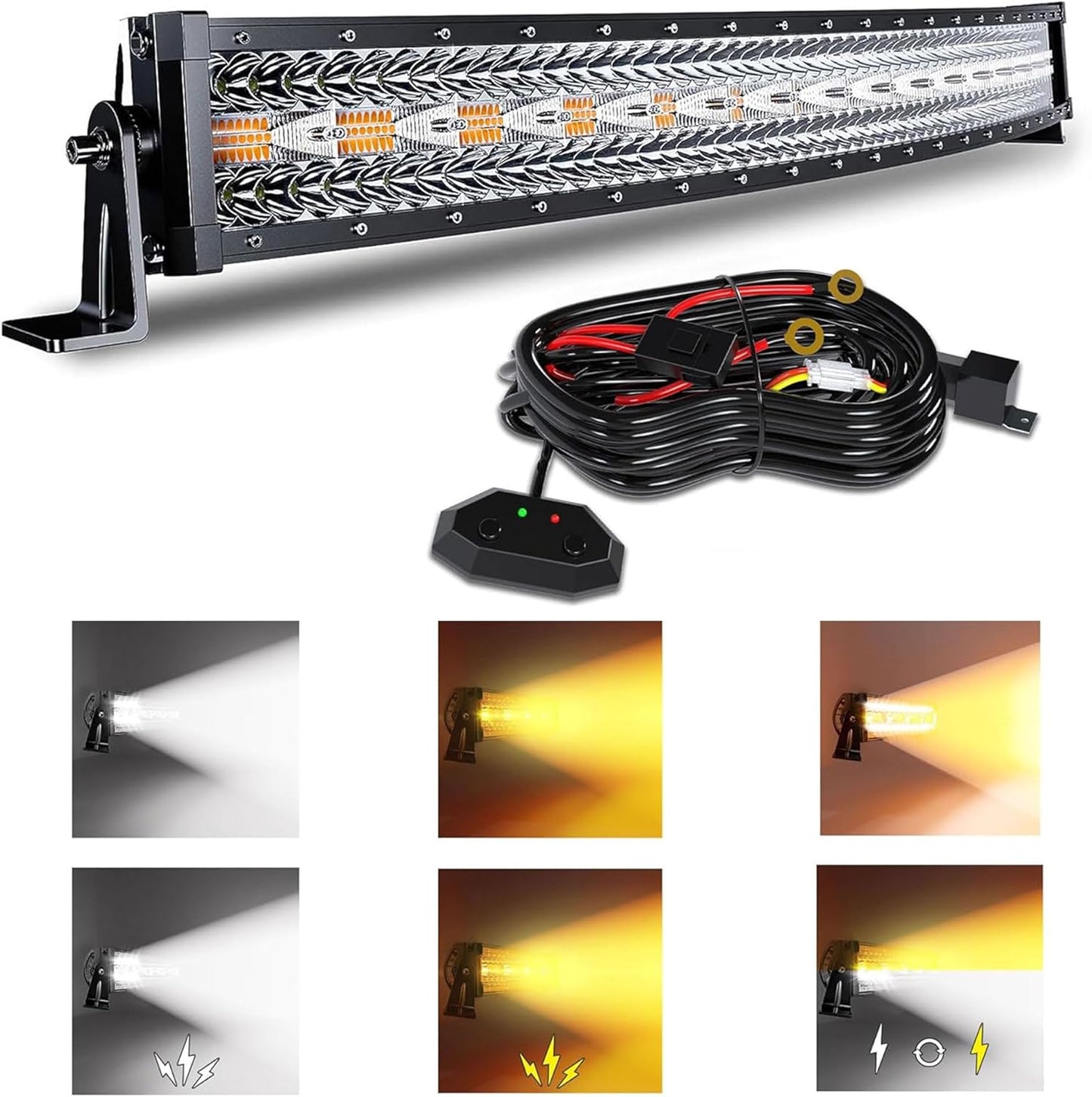 32 Inch 180W Curved LED Light Bar for Offroad Vehicles