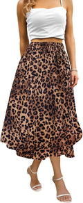 Maxi Skirts for Women with Pockets Long Midi Length Casual Skirt made