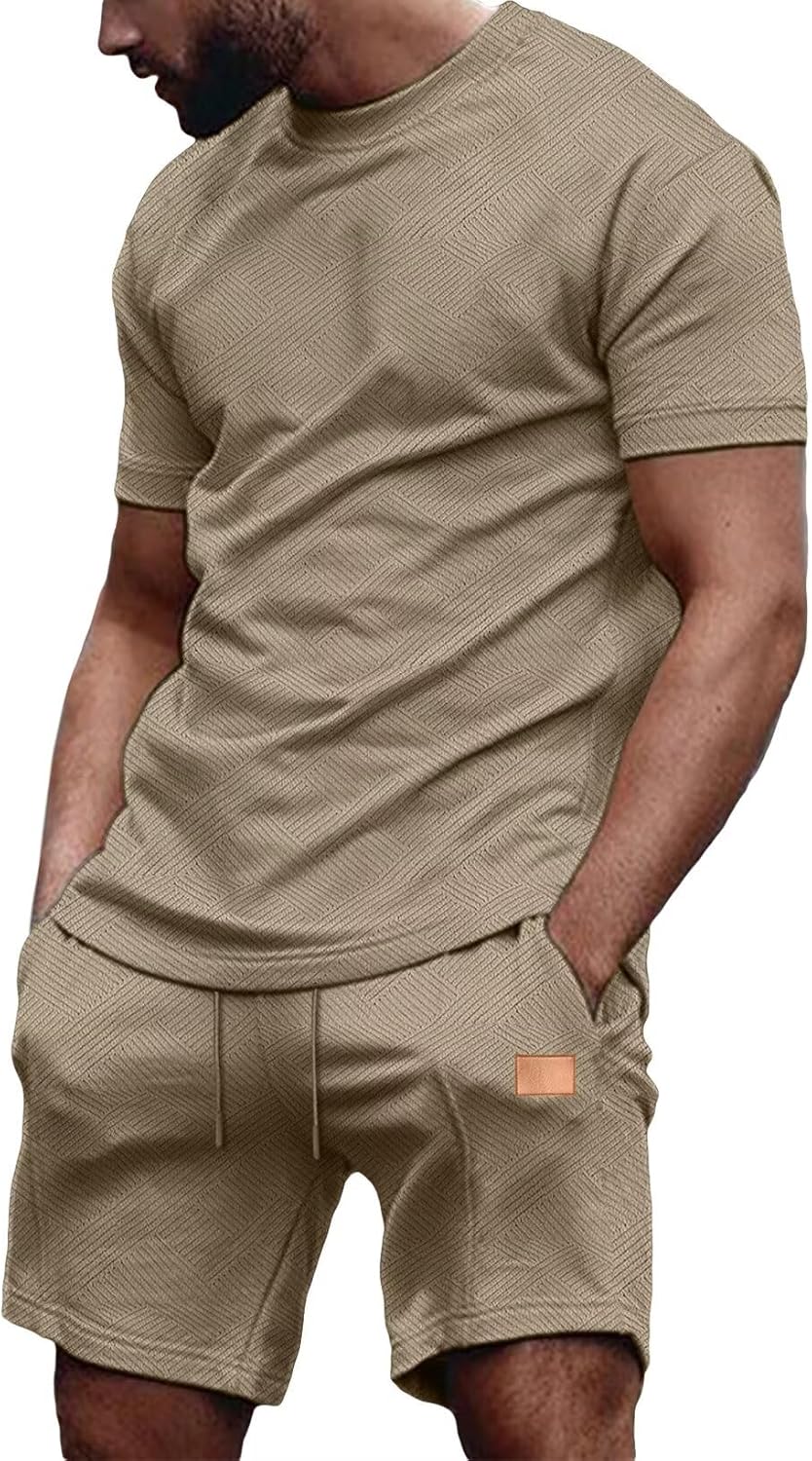 Mens Short Sets 2 Piece Outfits for Summer Casual Comfort
