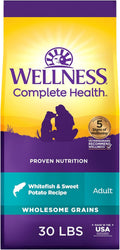 Wellness Complete Health Dry Dog Food for Adult Dogs, 30-Pound