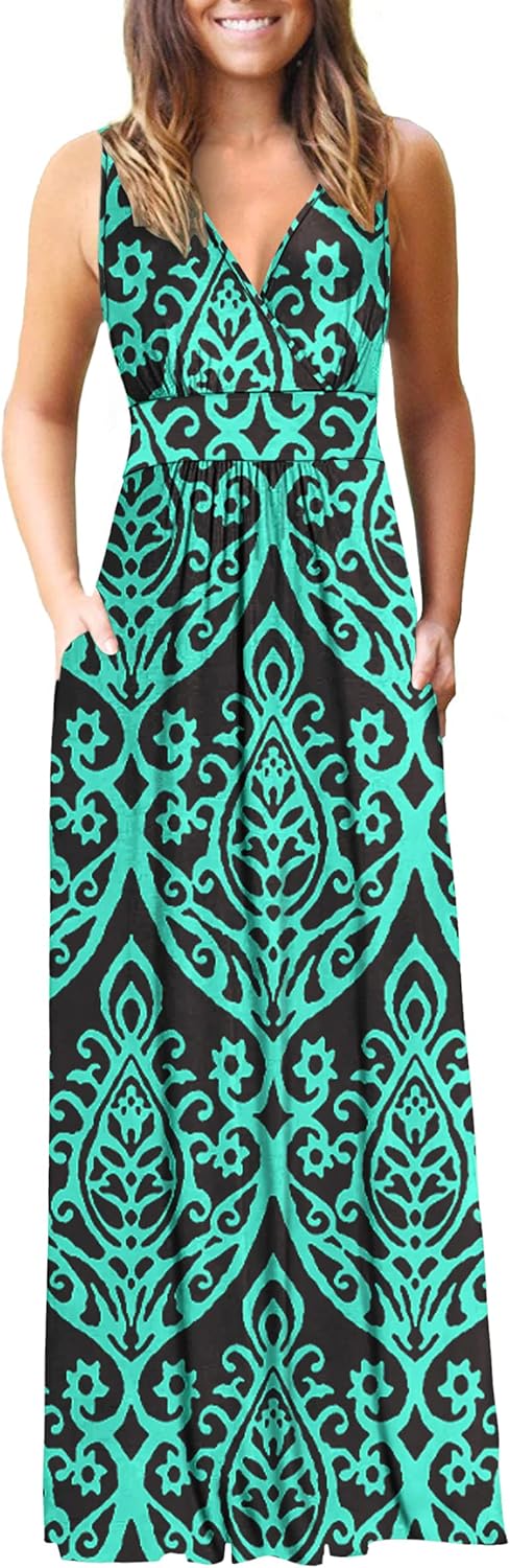 AUSELILY Women's Sleeveless Formal Dress with Pockets 2025
