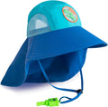 Kids Sun Hat UPF 50+ Breathable Wide Brim with Neck Flap - One Size
