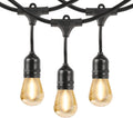 LED Solar String Lights 20ft Dusk-to-Dawn - Warm White Patio Glow