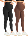 Women's Maternity Leggings Over The Belly Bump - Supportive Everyday