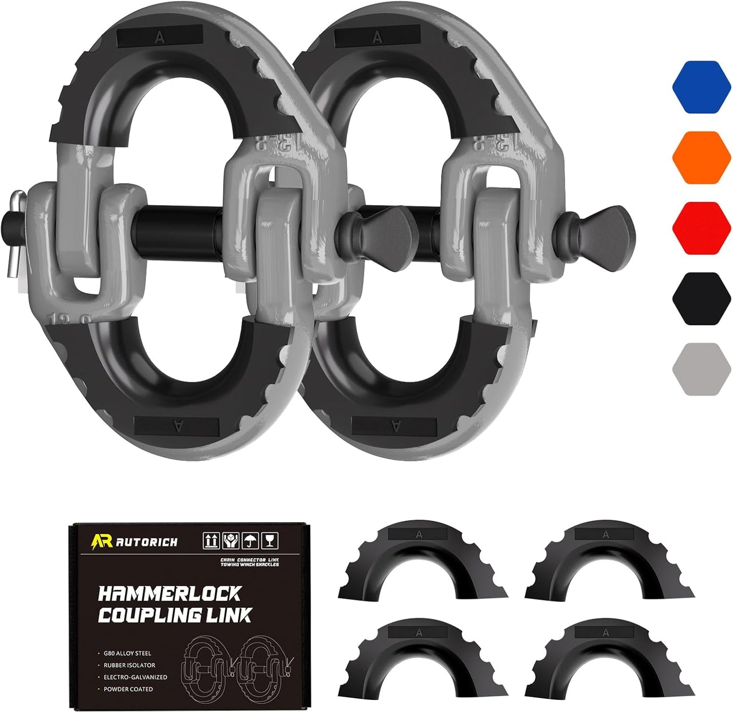 Safety Chain Connector Link for Tow Hitch, 1/2IN Hammerlock