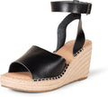Womens Comfortable Wedge Espadrille Sandal - Cushioned Memory Foam