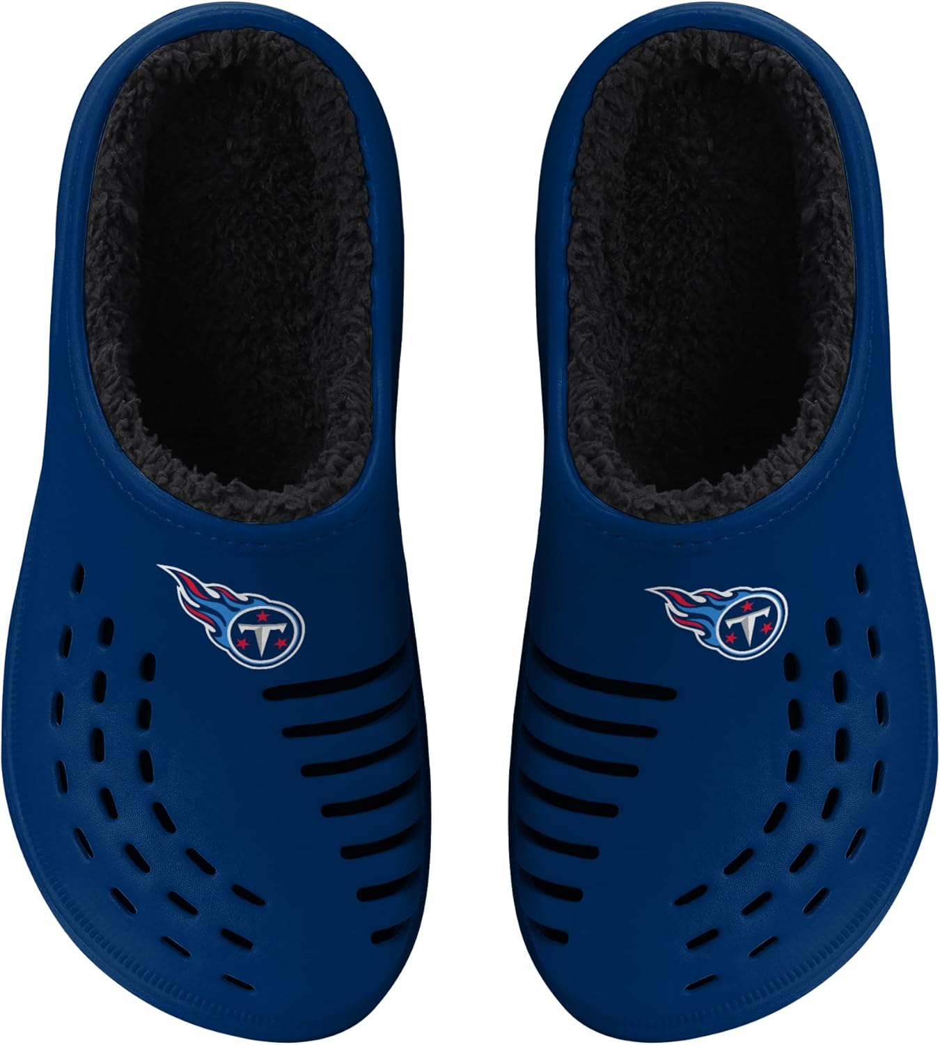 FOCO Men's NFL Sherpa Lined Big Logo Clog for Ultimate Comfort