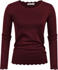 GRACE KARIN Women's High Stretchy Long Sleeve Pullover (Style R884)