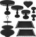 Set of 9 Cake Stands Metal Cupcake Stand Set - Versatile Dessert