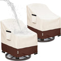 Patio Swivel Chair Covers 2 Pack for All-Weather Protection