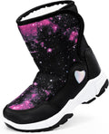 Girls Winter Snow Boots with Fur Lining - Water-Resistant, Anti-Slip