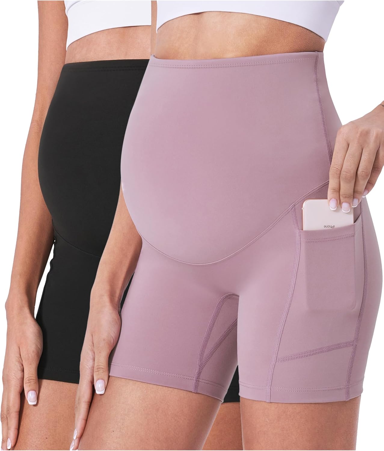 POSHDIVAH Maternity Shorts for Women: Comfort & Style