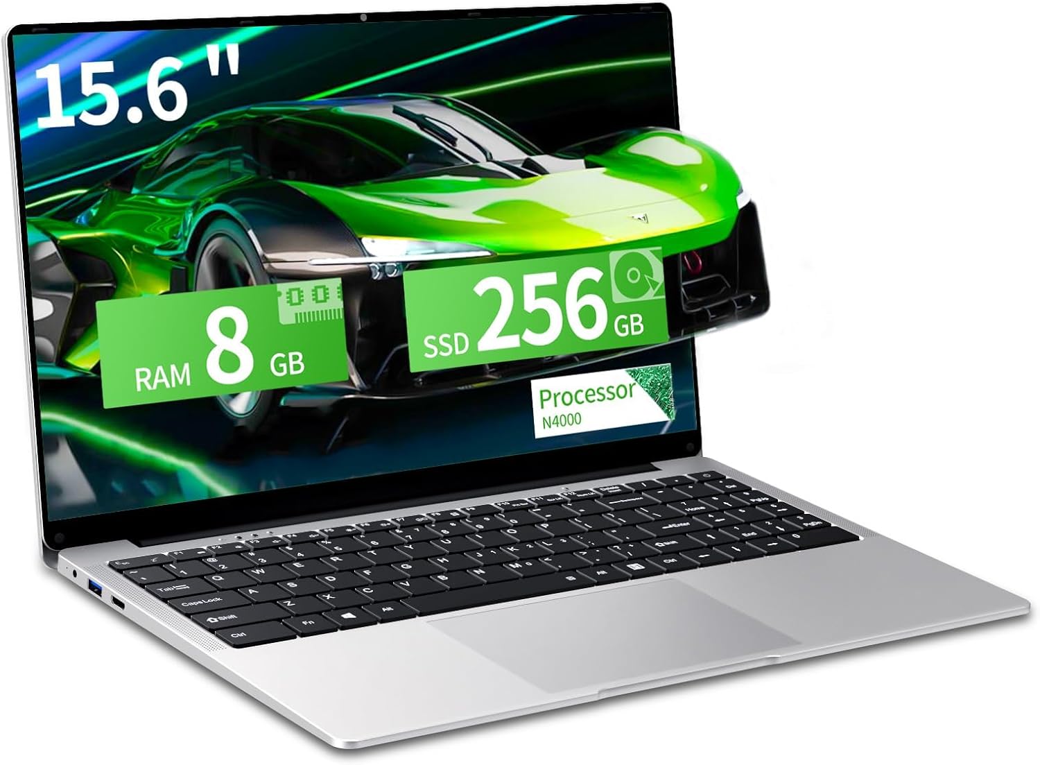 15.6 inch Gaming Laptop with N4000 Processor and 8GB RAM