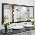 Amorho Black Bathroom Mirror 72X32 Inch for Stylish Decor