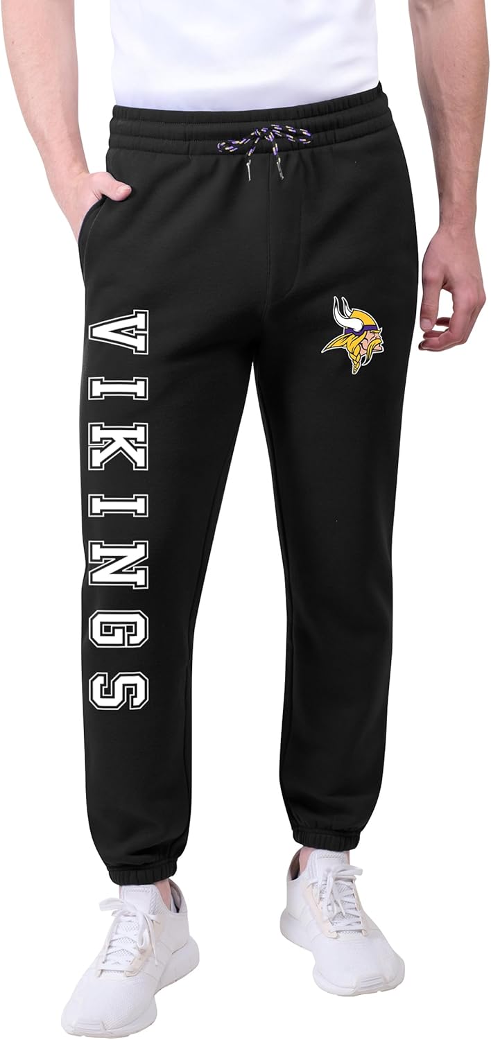Ultra Game Men's NFL Official Active Super Soft Fleece Joggers