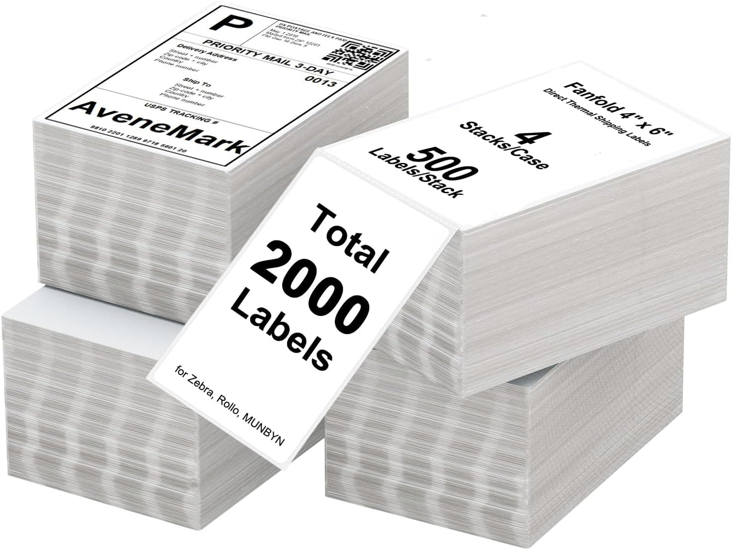 500 Strong Adhesive Shipping Labels - AveneMark
