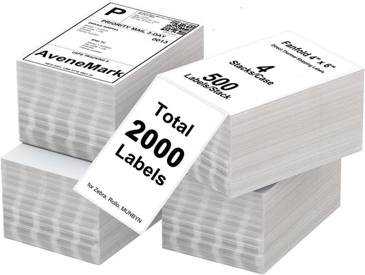 500 Strong Adhesive Shipping Labels - AveneMark
