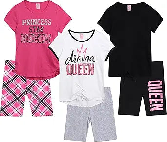 Real Love Girls' Active Shorts Set - Stylish Summer Outfit