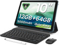 Tablet with Keyboard: 12GB RAM, 64GB Storage, 5G WiFi, 10.1 in