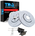 Front Semi-Metallic Brake Pad & Rotor Kit Compatible with 1999-2010 VW