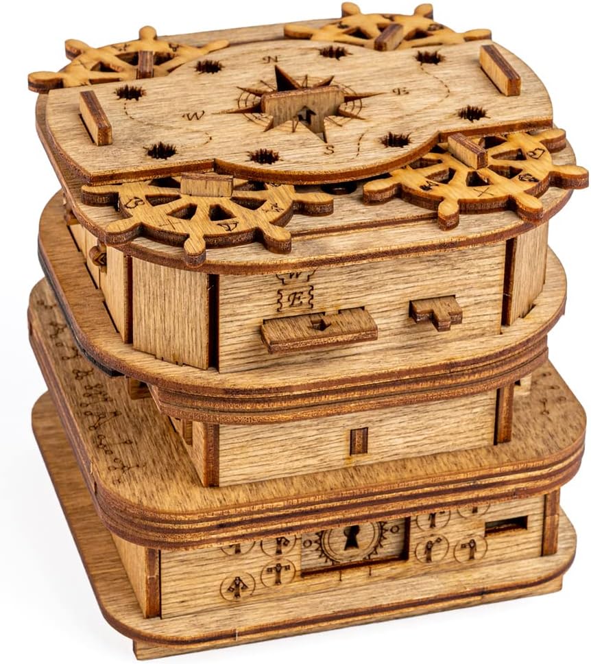iDventure Cluebox Davy Jones Locker Escape Room Puzzle Box