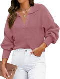 ZESICA Women's Casual Loose Fit Pullover Sweater for Everyday Style