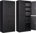 Letaya Metal Storage Cabinet with Lock Door for Home and Office