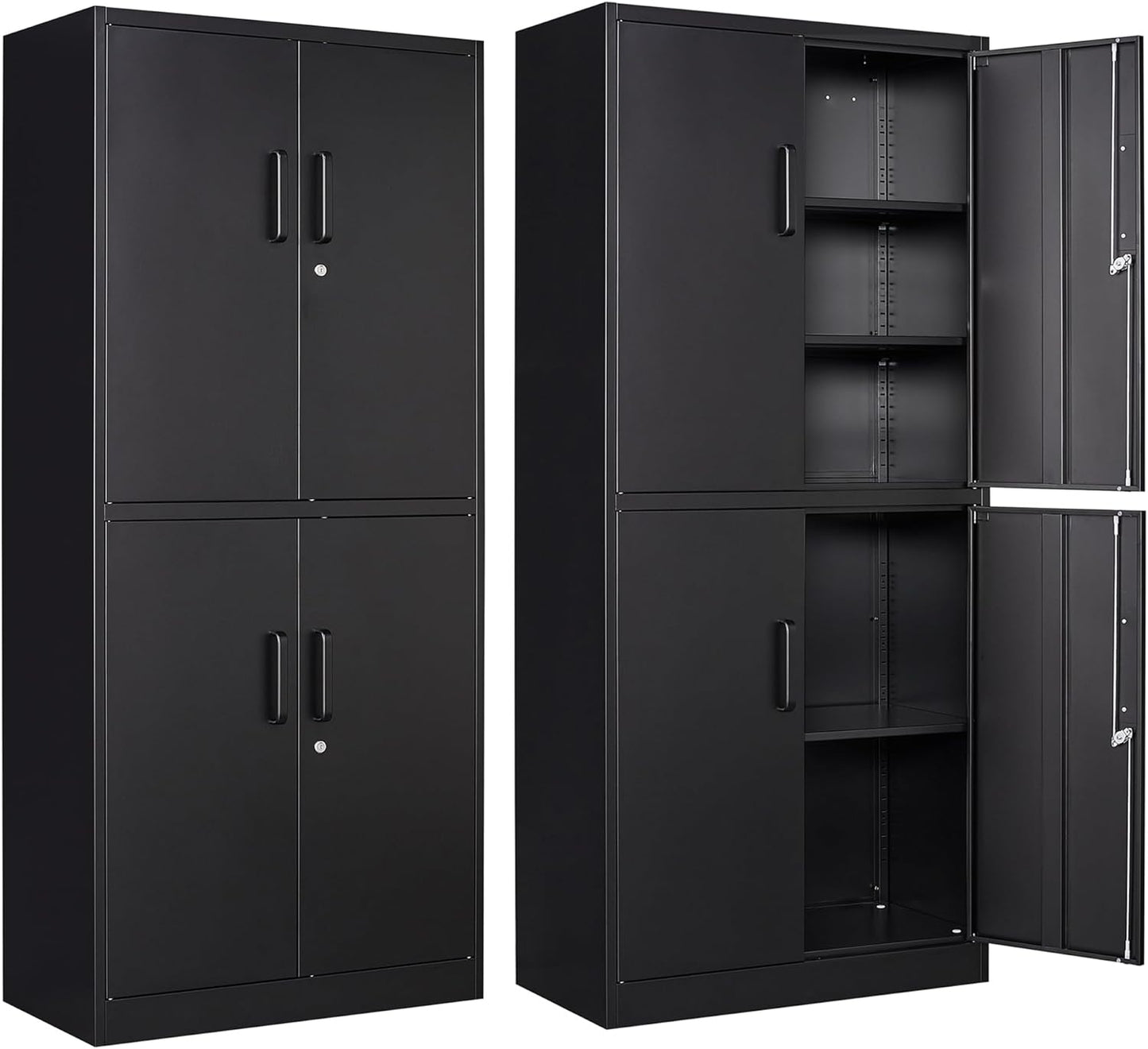 Letaya Metal Storage Cabinet with Lock Door for Home and Office