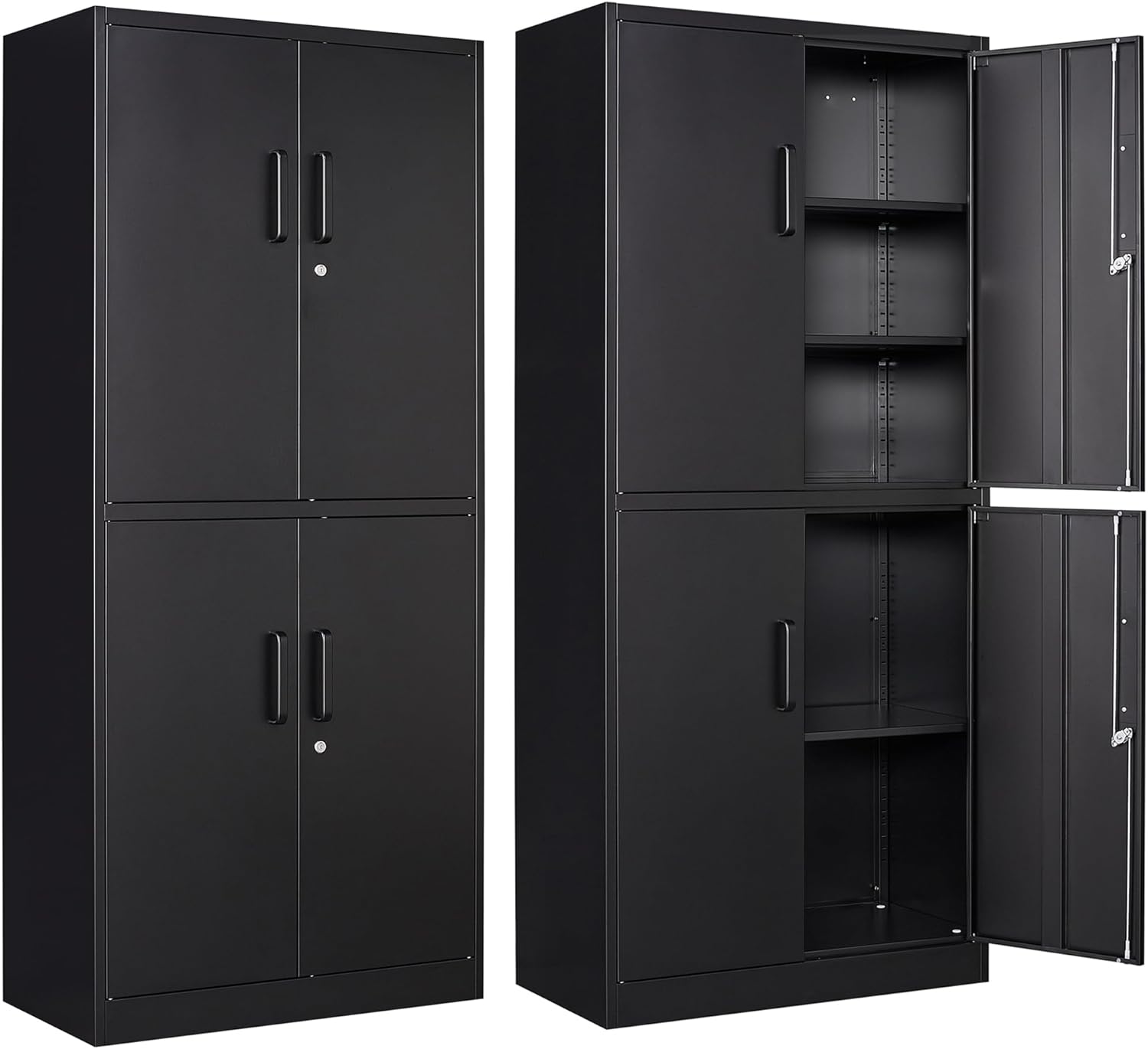 Letaya Metal Storage Cabinet with Lock Door for Home and Office