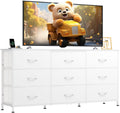 WLIVE 54in W Dresser TV Stand with 9 Drawers - Wide Media Console