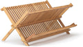 Bamboo Folding Dish Drying Rack, 20.5 x 13 in - Compact Air-Dry