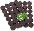 48PCS Round Dark Brown Felt Pads - Protect Hardwood Floors!