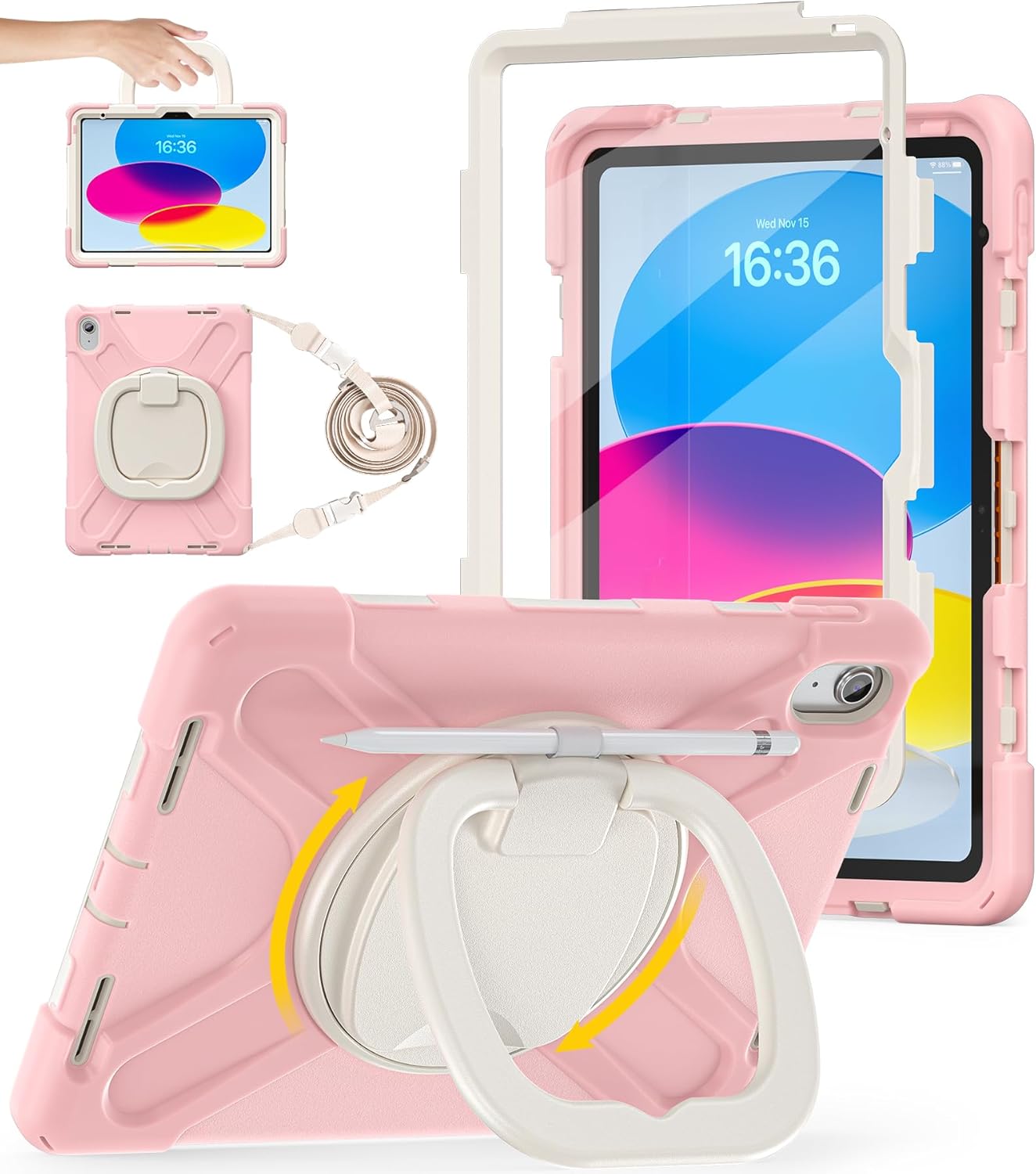 BATYUE iPad Case A16 11th/10th Gen Heavy Duty Protection