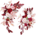Pack of 2 Wedding Arch Hanging Flowers - Lifelike Red Swags