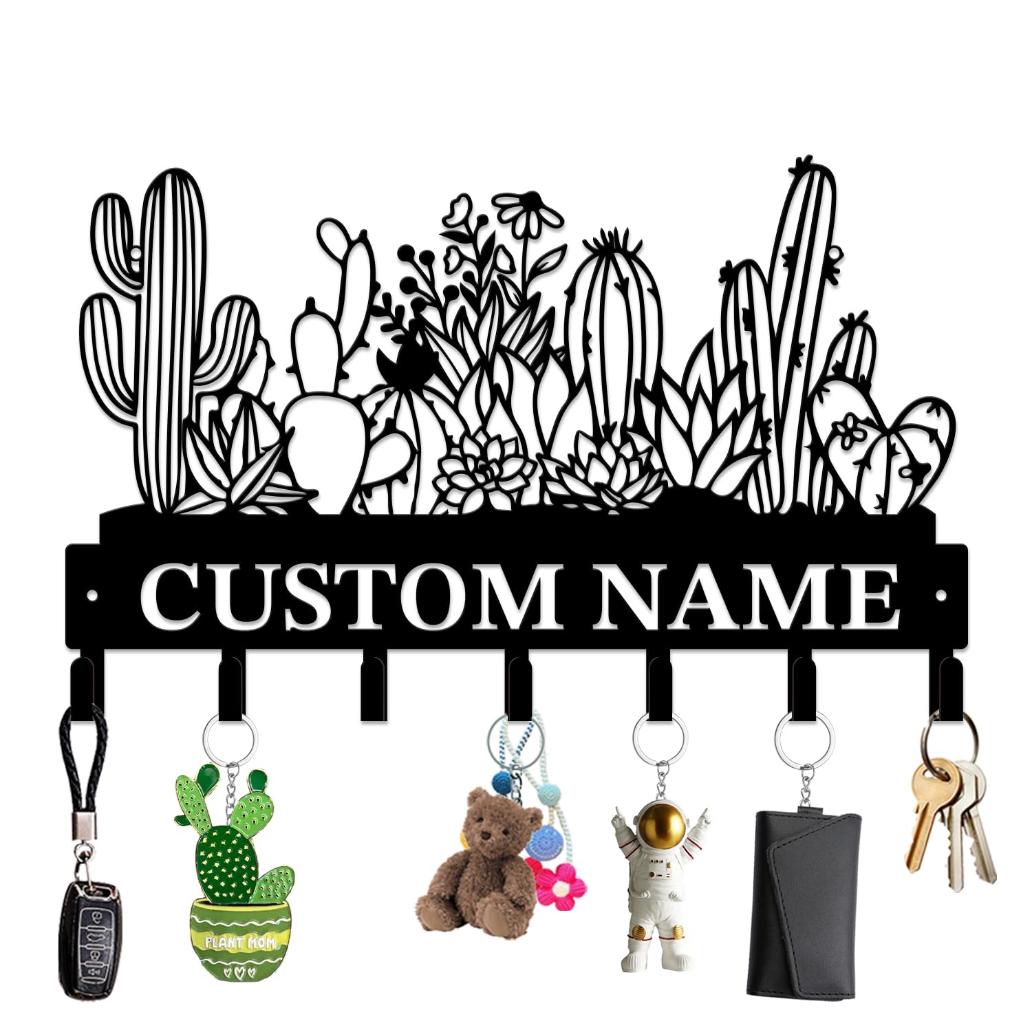 Custom Cactus Wall Hooks - Stylish Storage Solution